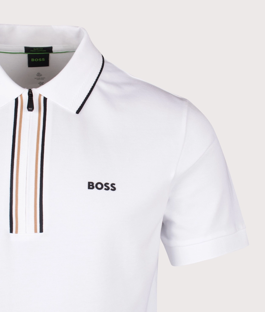 Hugo Boss Mens Zip Neck Philix Polo Shirt